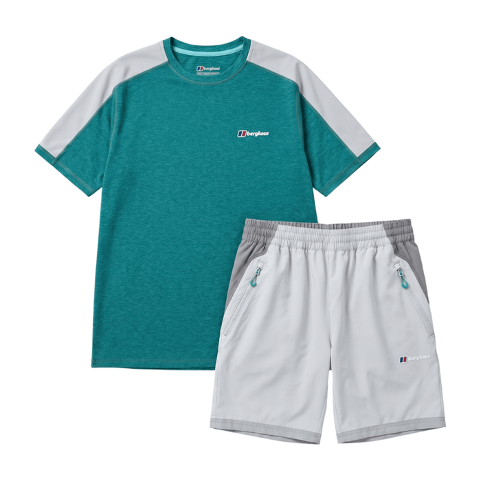 Berghaus Men's 2 Piece Co Ord Set Blue/Grey T-Shirt & Shorts