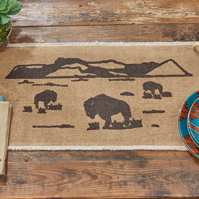 Woven Cabin Table Runner