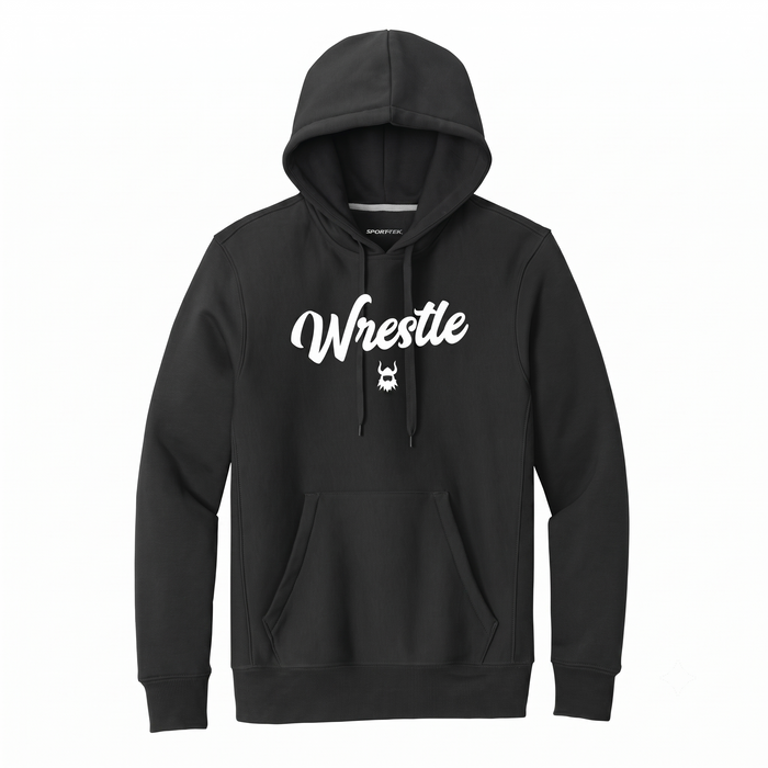 Black Script Wrestle Hoodie