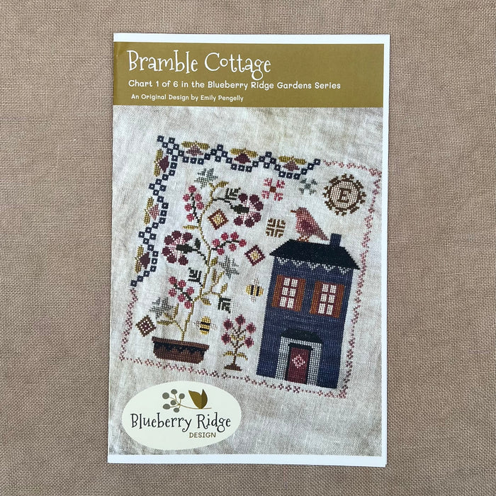Blueberry Ridge Design - Bramble Cottage - Cross Stitch Chart and/or Roxy Floss Co Threads