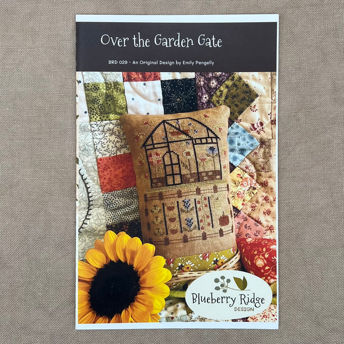 Blueberry Ridge Design - Over the Garden Gate - Cross Stitch Chart and/or Roxy Floss Co Threads