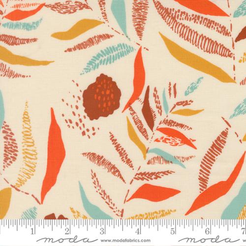 Boho Haven Textured Frond- Eggshell 1 Yard Cut