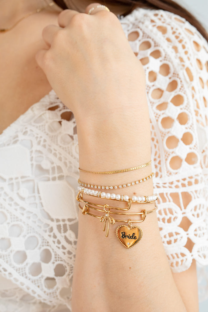 Bow Charm Bangle