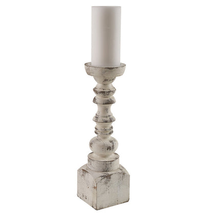 farmhouse wood candlestick