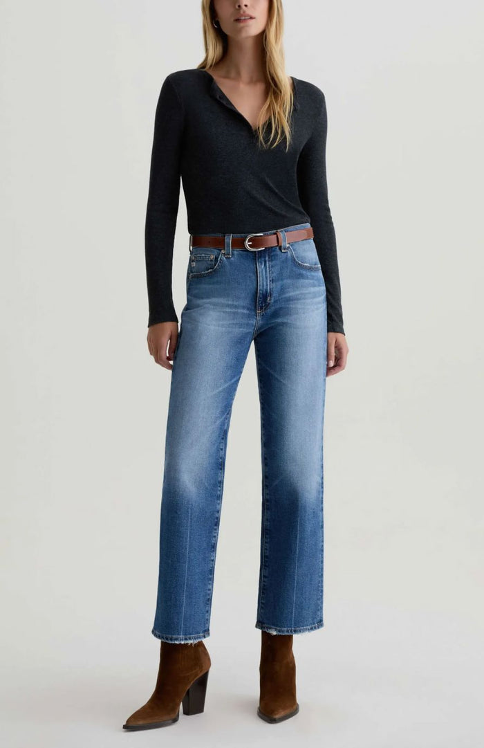 Brinley Crop Jeans-Denim-Uniquities