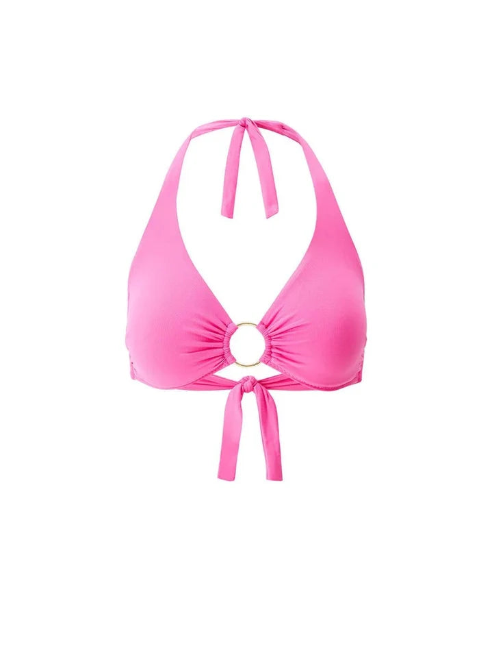 Bikini Melissa Odabash Brussels Halter Hoop Bikini Top Watermelon Apoella