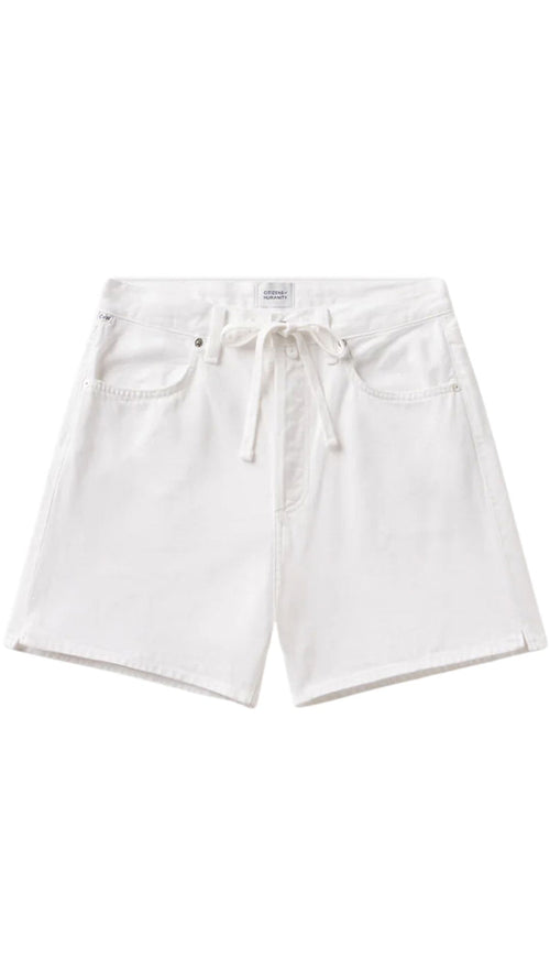 Brynn Drawstring Short-Denim-Uniquities