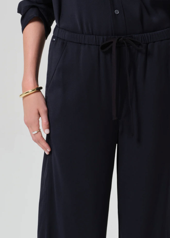 Bubble Pull On Twill Pant-Denim-Uniquities