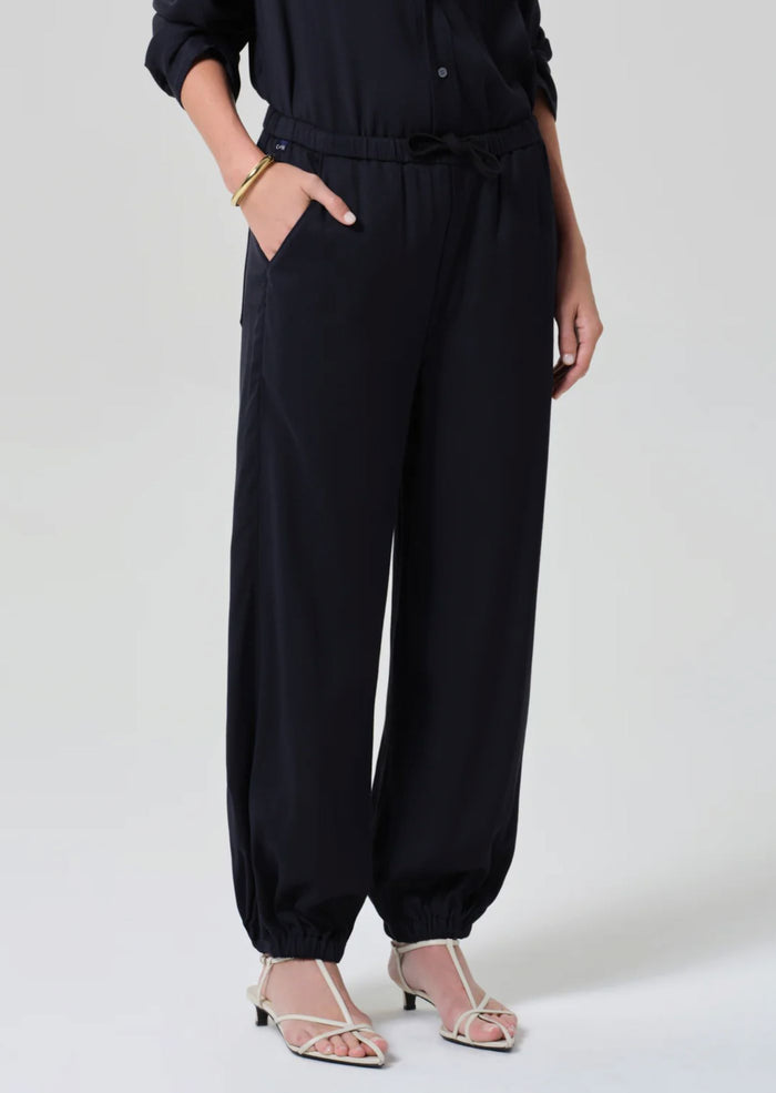 Bubble Pull On Twill Pant-Denim-Uniquities