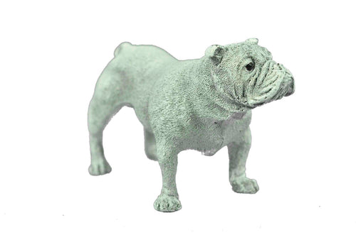 Bulldog Mascot Vintage 100% Solid Bronze Gift for Him Bookend Sculpture Figure