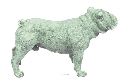 Bulldog Mascot Vintage 100% Solid Bronze Gift for Him Bookend Sculpture Figure