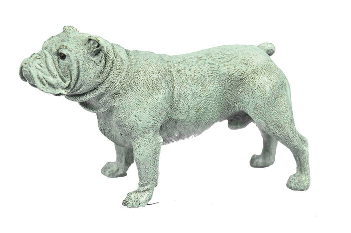 Bulldog Mascot Vintage 100% Solid Bronze Gift for Him Bookend Sculpture Figure