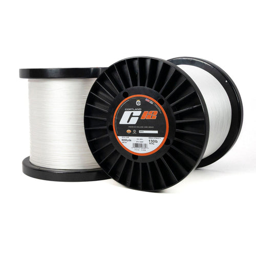Spool of C12 line with a Cortland Line label on a white background