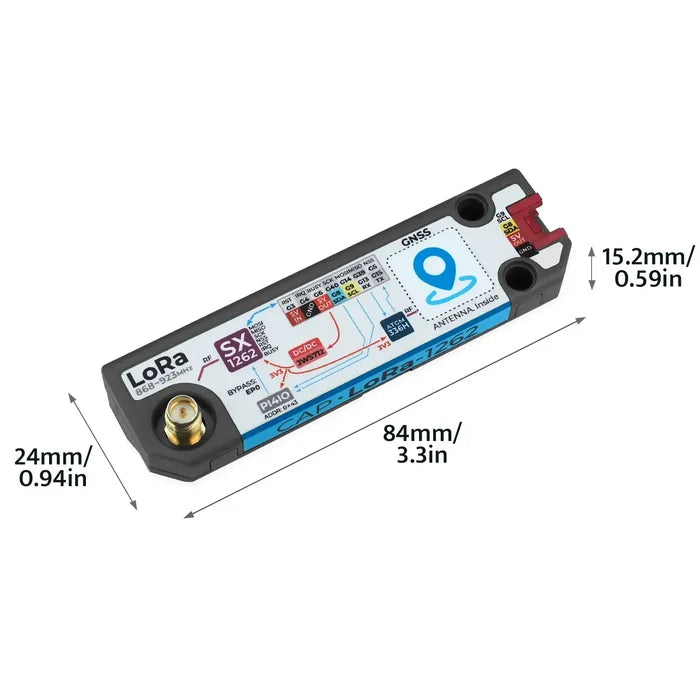 Cap LoRa 1262 for Cardputer Adv (SX1262, ATGM336H) - m5stack-store