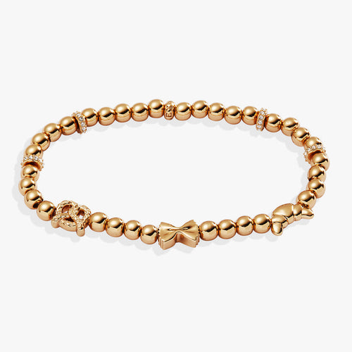 'Carbs are My Love Language' Beaded Stretch Bracelet