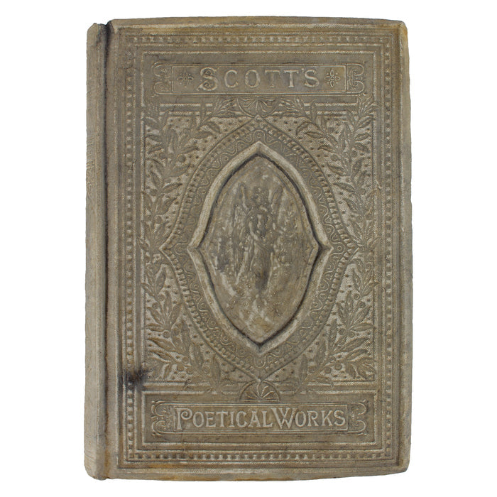 Cast Stone Book - Medium Scott's Poetic Works