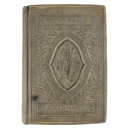 Cast Stone Book - Medium Scott's Poetic Works