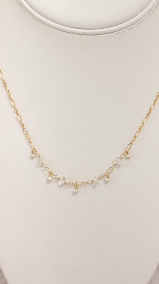 Celestial choker - Herkimer diamonds