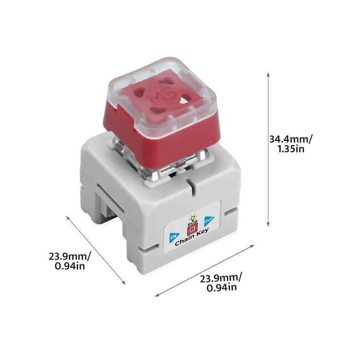 Chain Mechanical Key Button (STM32G031) - m5stack-store
