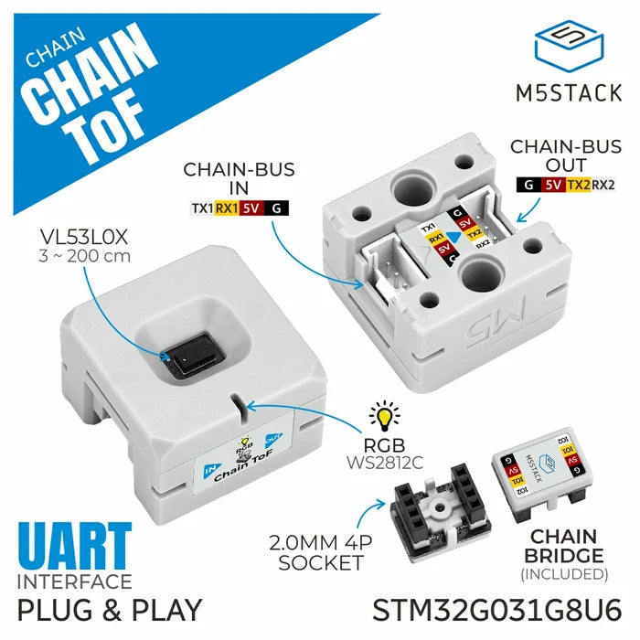 Chain ToF (VL53L0) - m5stack-store