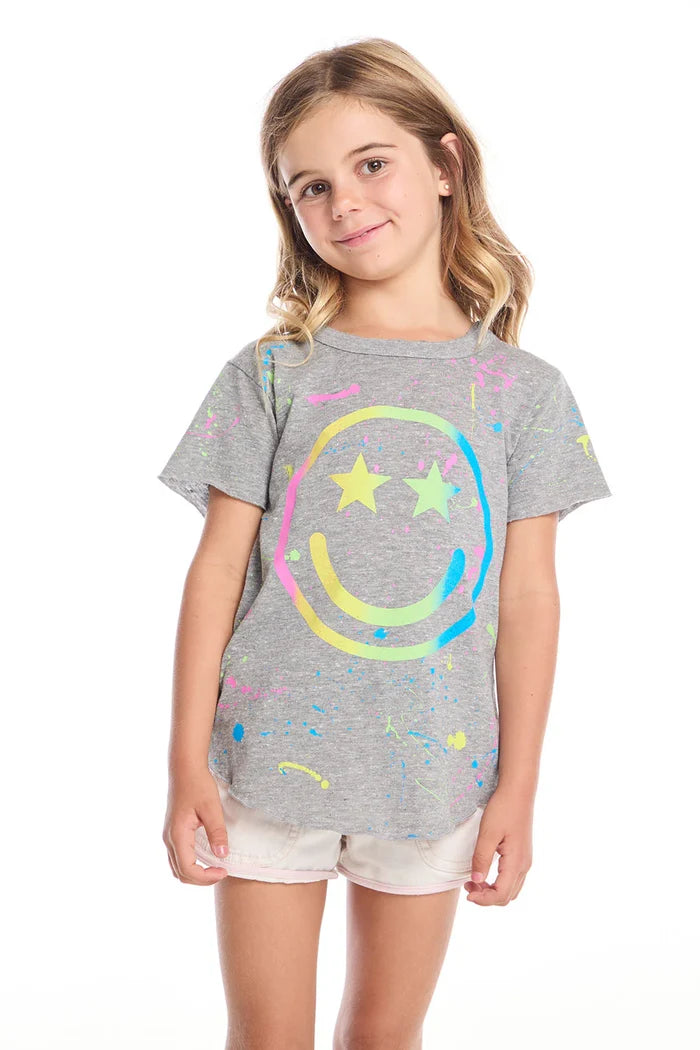 Chaser | Happy Smiley Face Girls Tee
