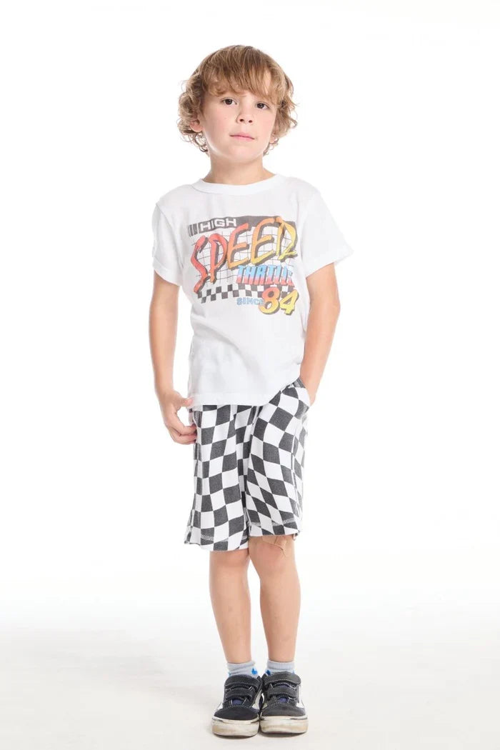 Chaser | Wavy Check Boys Shorts