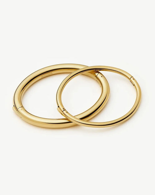 Chunky Bangle Set | 18ct Gold Plated Bracelets Missoma
