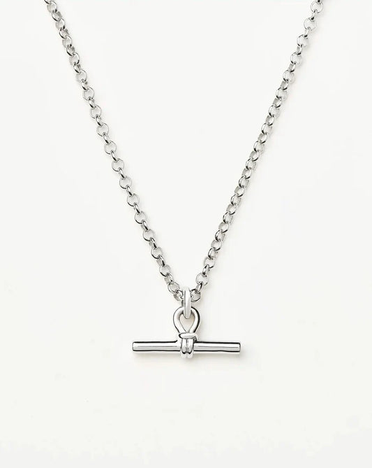 Chunky T-Bar Chain Necklace | Silver Plated Necklaces Missoma