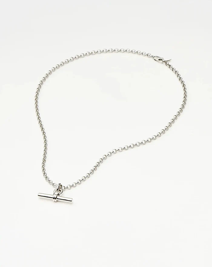 Chunky T-Bar Chain Necklace | Silver Plated Necklaces Missoma