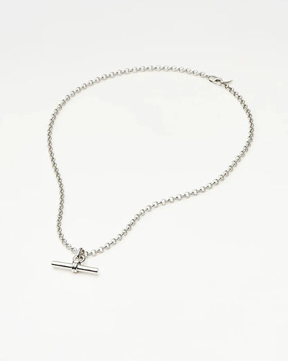 Chunky T-Bar Chain Necklace | Silver Plated Necklaces Missoma
