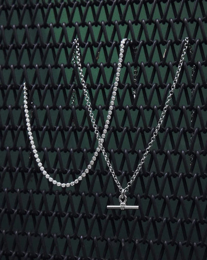 Chunky T-Bar Chain Necklace | Silver Plated Necklaces Missoma