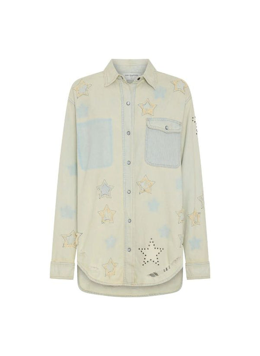 Shirts One Teaspoon Classic Everyday Chambray Denim Shirt Apoella