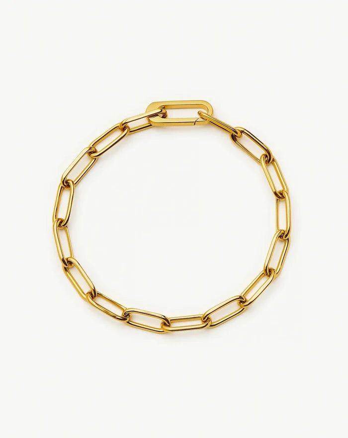 Classic Paperclip Chain Bracelet | 18ct Gold Plated Bracelets Missoma
