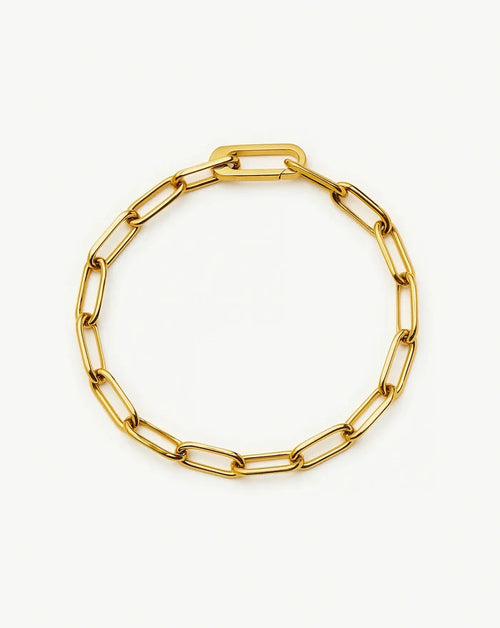 Classic Paperclip Chain Bracelet | 18ct Gold Plated Bracelets Missoma
