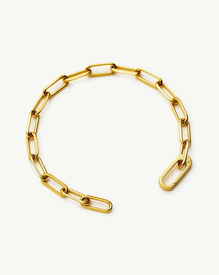 Classic Paperclip Chain Bracelet | 18ct Gold Plated Bracelets Missoma