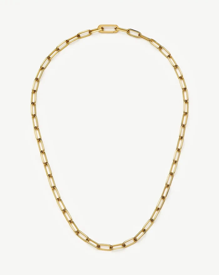 Classic Paperclip Chain Necklace | 18ct Gold Plated Necklaces Missoma