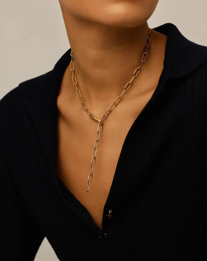 Classic Paperclip Chain Necklace | 18ct Gold Plated Necklaces Missoma