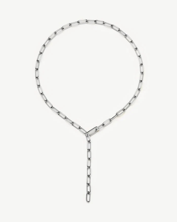 Classic Paperclip Chain Necklace | Platinum Plated Necklaces Missoma