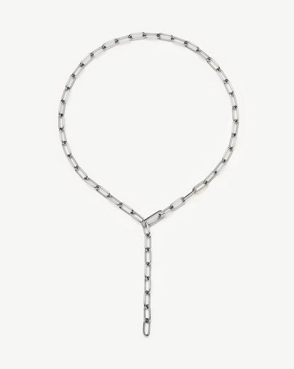 Classic Paperclip Chain Necklace | Platinum Plated Necklaces Missoma