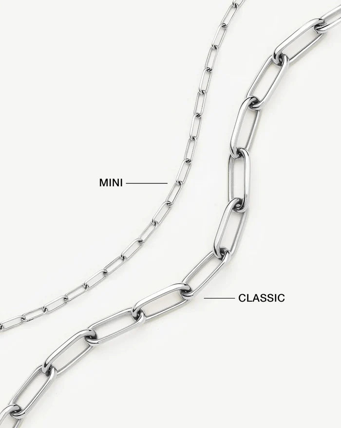 Classic Paperclip Chain Necklace | Platinum Plated Necklaces Missoma