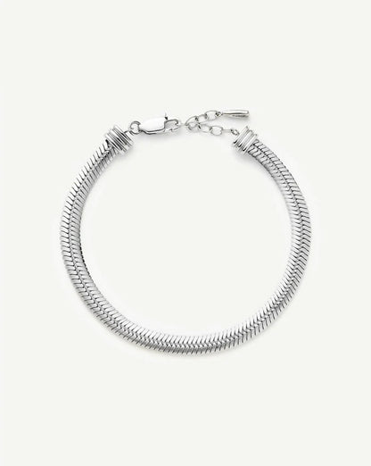 Classic Snake Chain Bracelet | Platinum Plated Bracelets Missoma