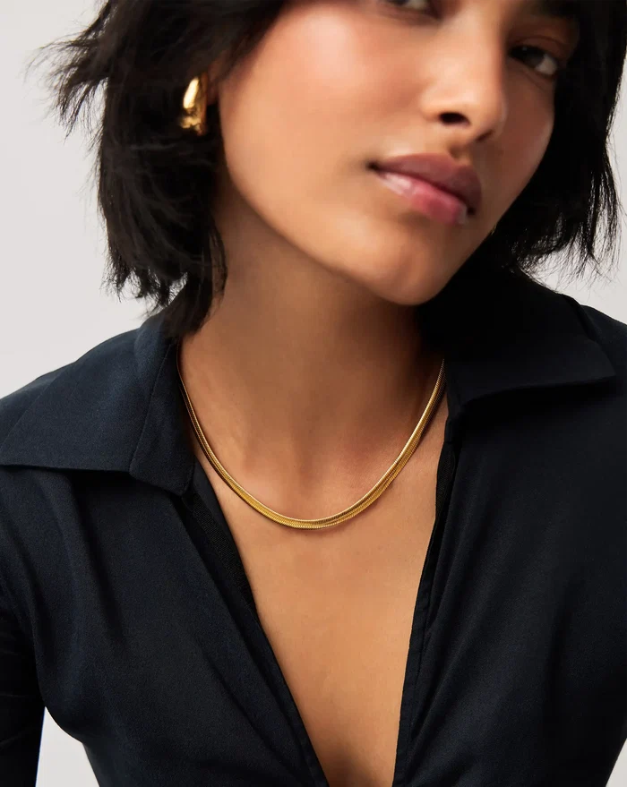 Classic Snake Chain Necklace | 18ct Gold Plated Necklaces Missoma