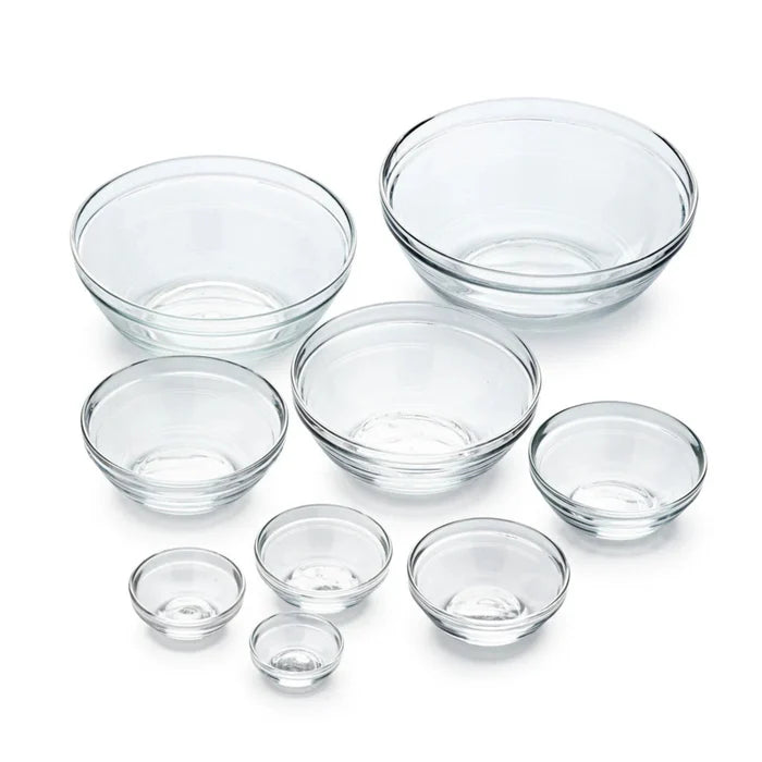 Clear Stackable Bowl Set