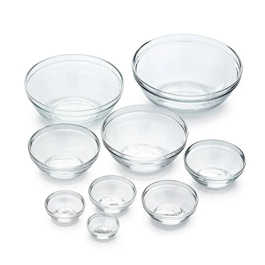 Clear Stackable Bowl Set