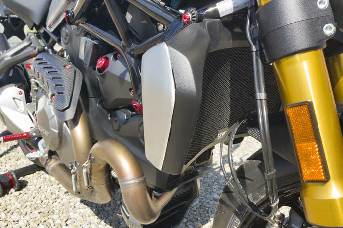 CNC Racing Ducati Monster & Supersport Radiator Guard RA012B made in Italy By CN