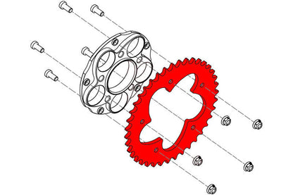 CNC RACING Ducati Ring Gear 5 Hole CN814B