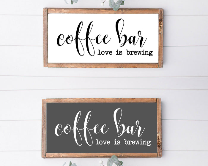 coffee bar sign wood coffee bar sign coffee sign home wall kitchen sign kitchen