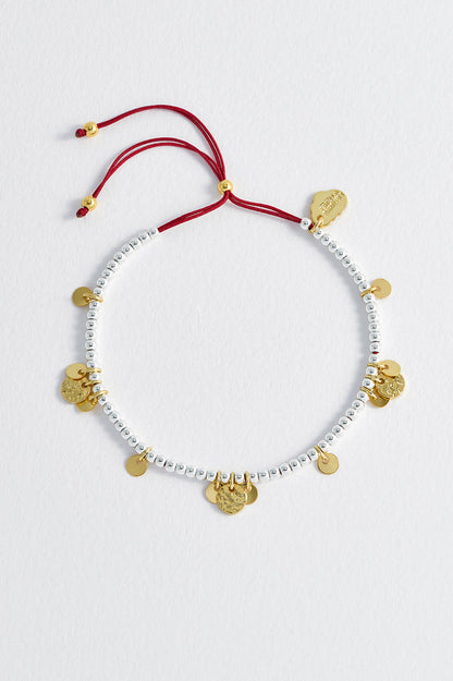 Coin Beaded Friendship Bracelet