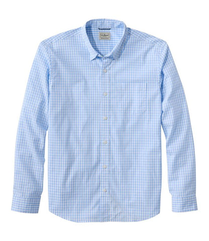 Comfort Stretch Performance Shirt Long Sleeve Slightly Fitted Plaid Men's Regular
