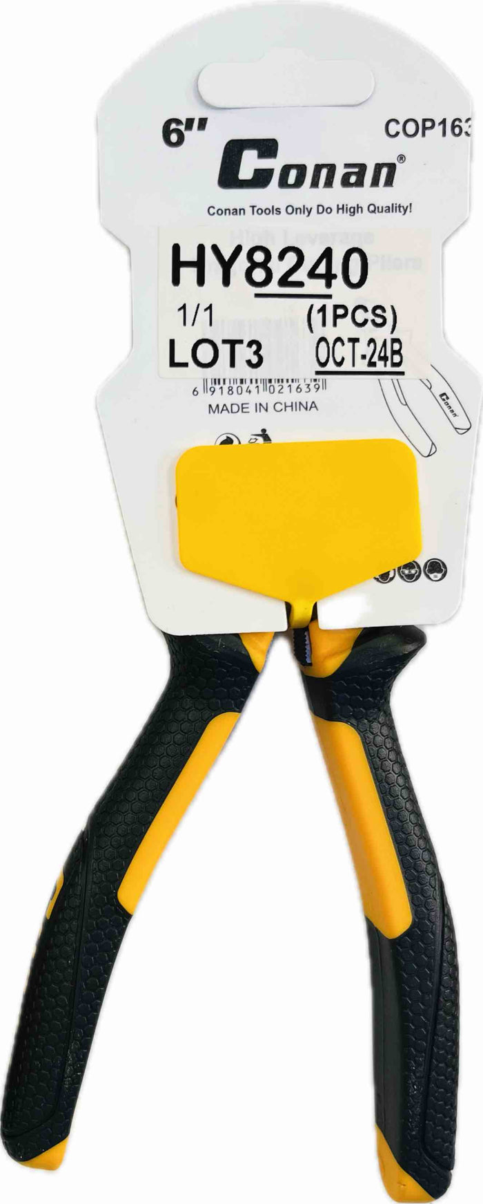 Conan COP163 High Leverage Diagonal Cutting Pliers 6in